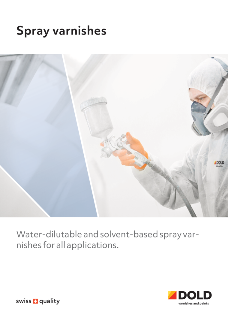 Spray varnishes