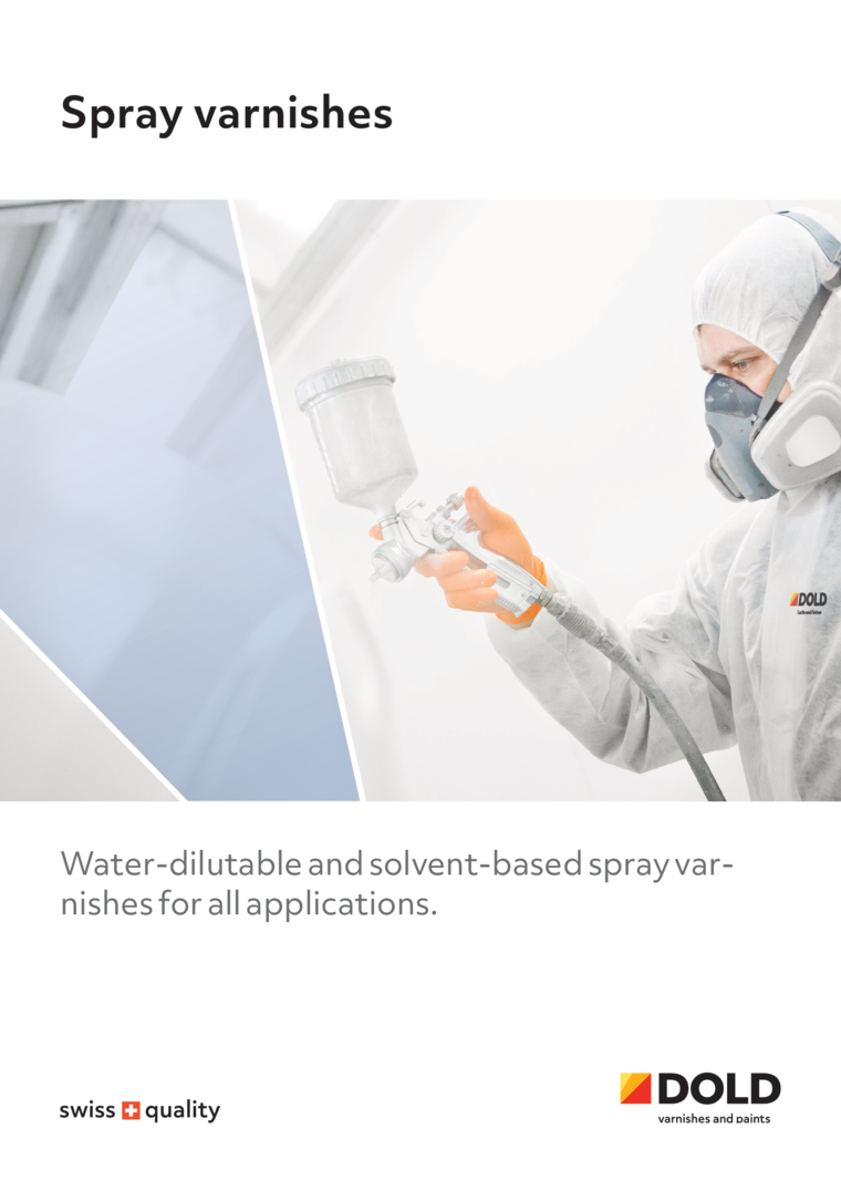 Spray varnishes