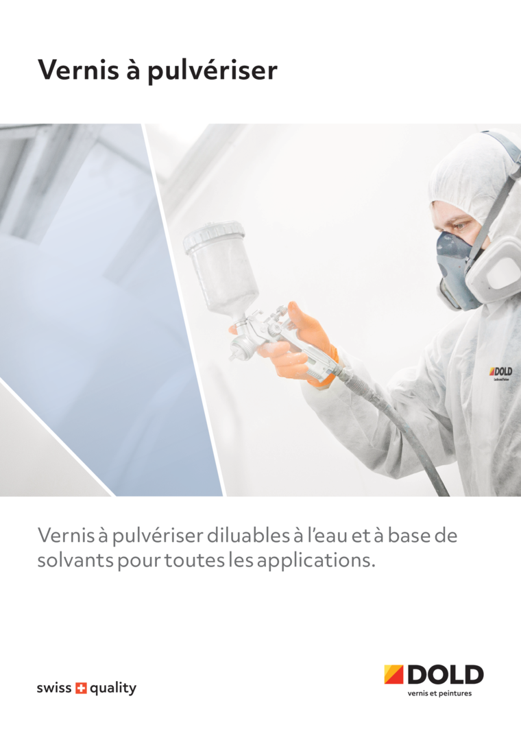 Brochure Vernis &agrave; pulv&eacute;riser