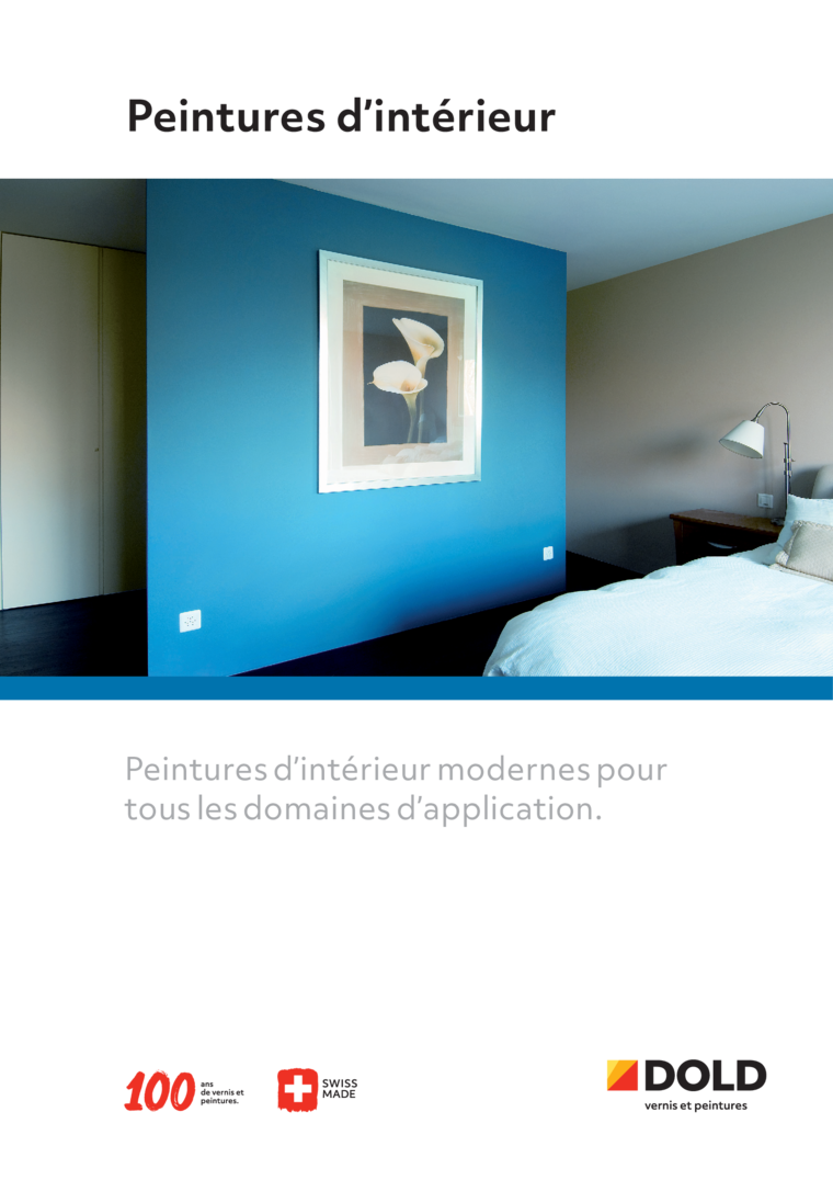 Brochure Peintures d&rsquo;int&eacute;rieur