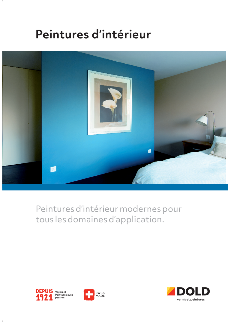 Brochure Peintures d&rsquo;int&eacute;rieur