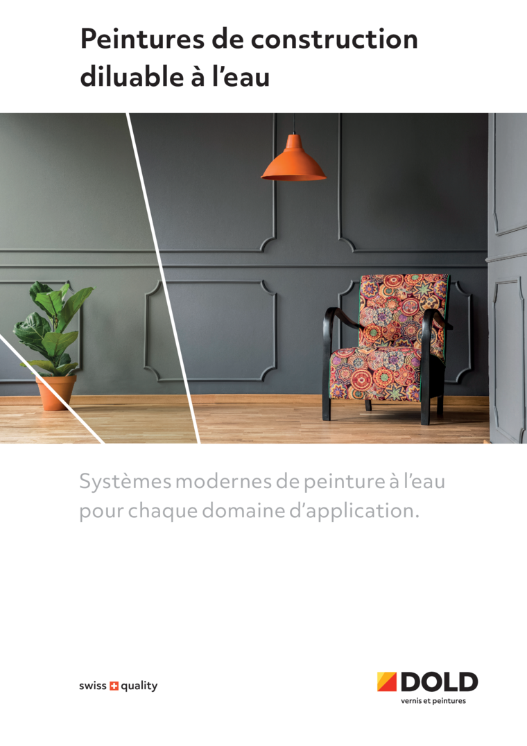 Brochure Peintures de construction diluable &agrave; l&rsquo;eau
