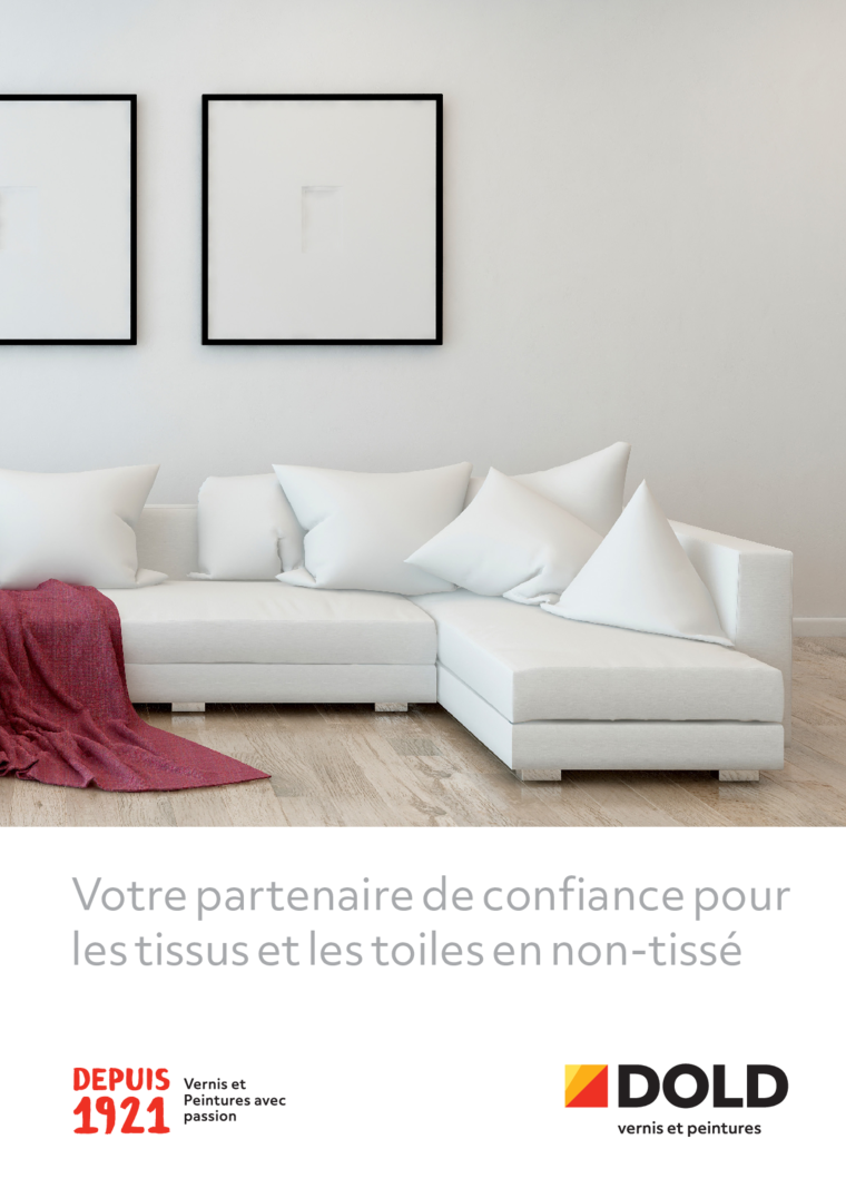 D&eacute;pliant Tissu Vlies Argumentaire de vente